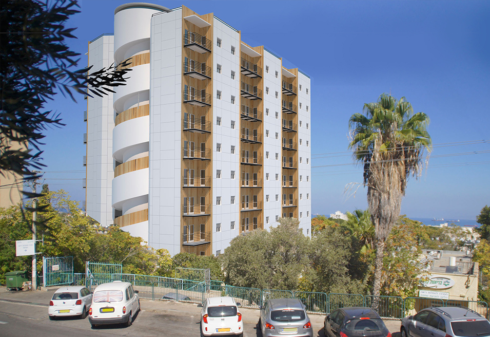 חזית אחורית מרחוב הגפן